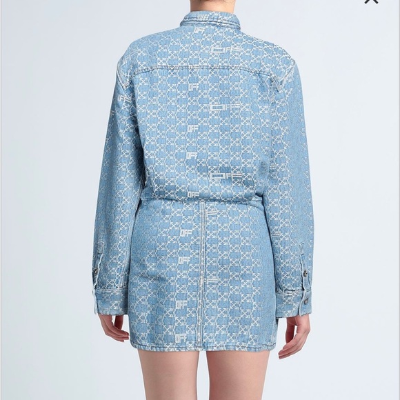 NEW!!! Off White Denim Mini Dress. - Picture 3 of 8